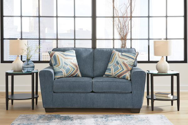 Picture of Cashton - Blue Loveseat