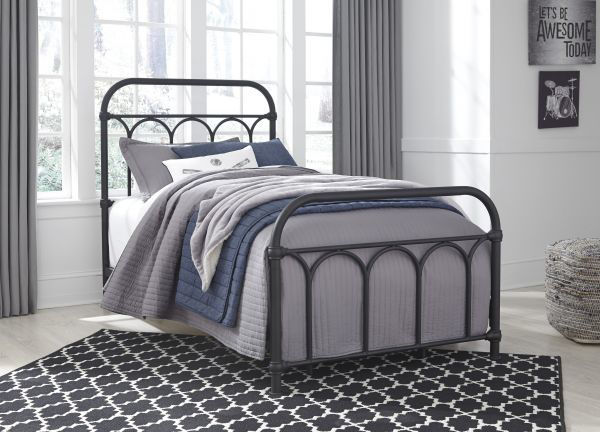 Picture of Nashburg Black Twin Bed