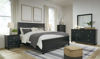 Picture of Lanolee - Black King Panel Bed