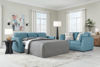 Picture of KEERWICK TEAL QN SLEEPER SOFA