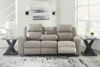 Picture of Lavehorne - Pebble Reclining Loveseat with Console