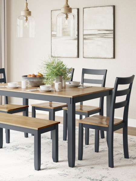 Picture of Gesthaven Blue 6 Piece Dining Set