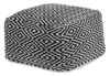 Picture of Jasett - Black & Ivory Pouf