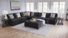 Picture of Lavernett - Charcoal 4PC Sectional