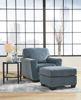 Picture of Cashton - Blue Ottoman