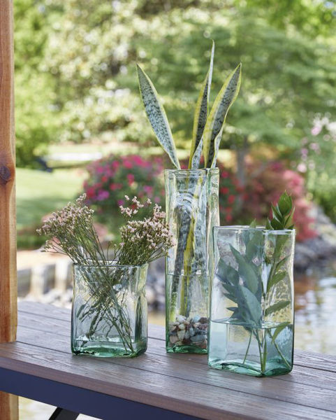 Picture of TAYLOW GREEN 3PC VASE SET